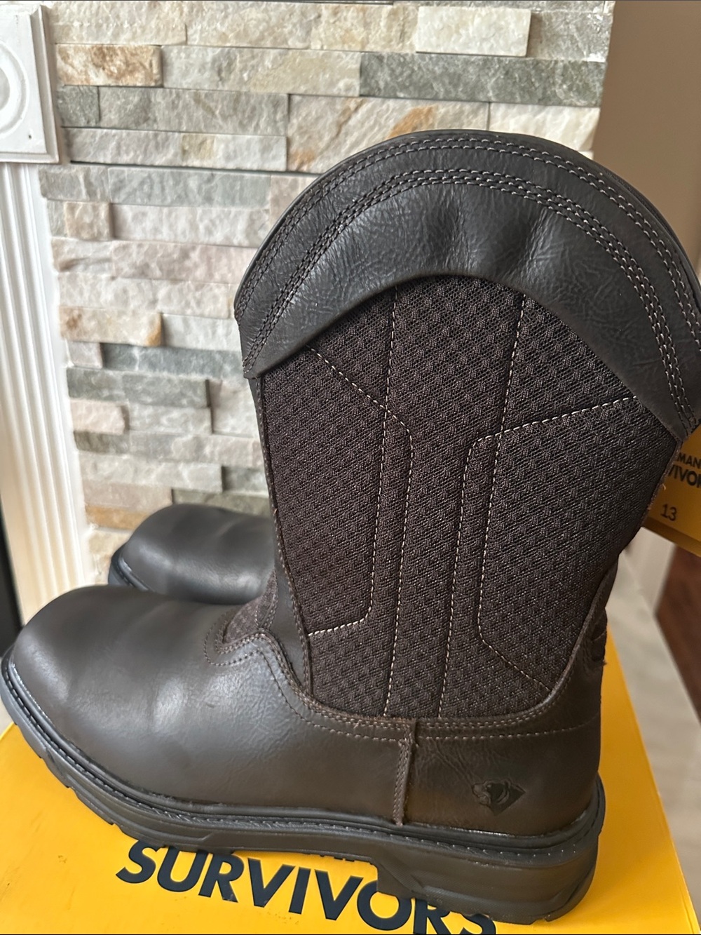 Men's Granite Pull On Steel Toe Work Boots Size 13 - Picture 4 of 14